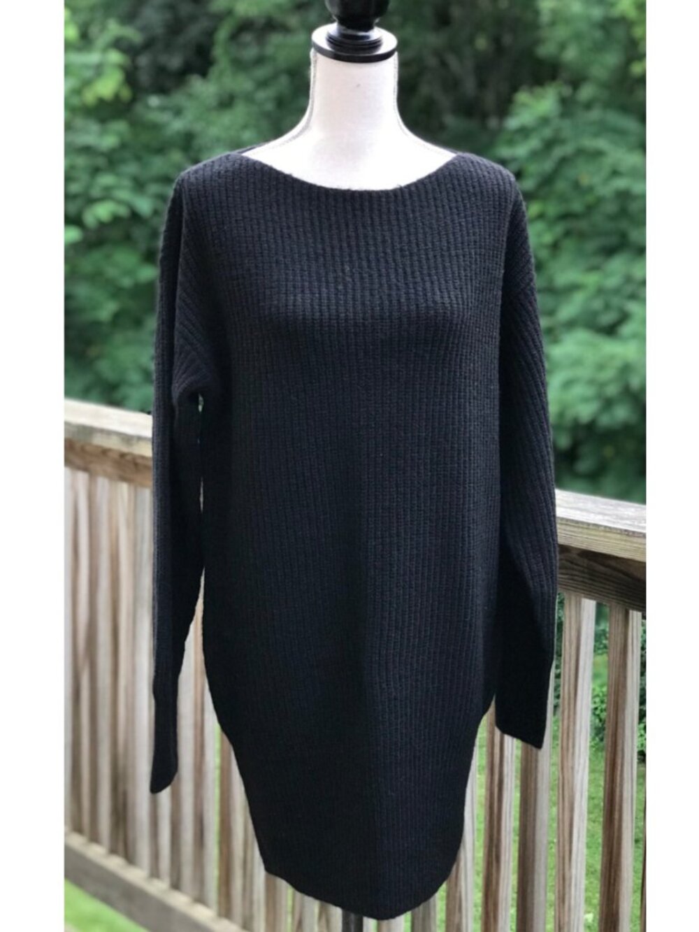 Theory Ribbed  Cocoon Tunic Dress